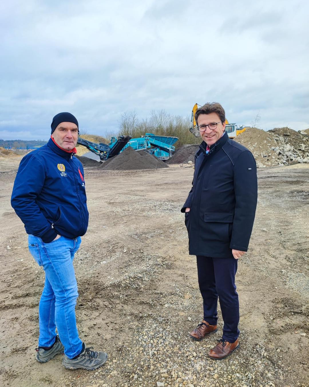 Jérôme Dumont visite la SARL Kanos TP à Belleville-sur-Meuse