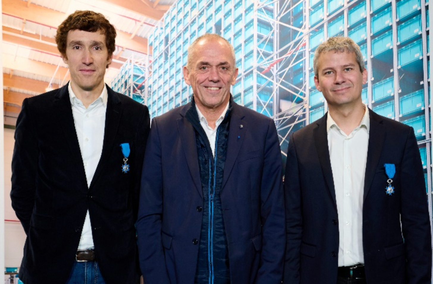 Les cofondateurs d’Exotec, Chevaliers de l'Ordre national du mérite