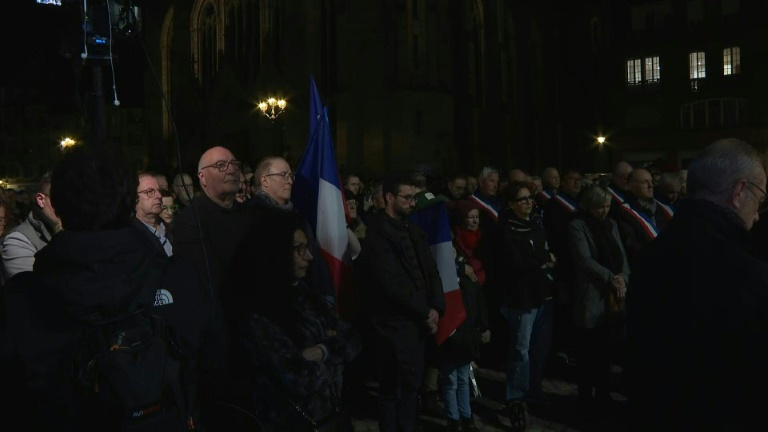 A Mulhouse, le temps du recueillement après 