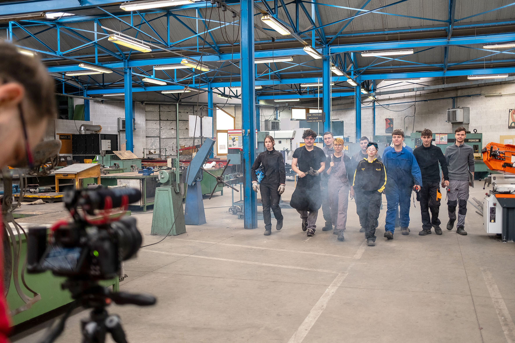 Une classe du lycée Boutet de Monvel de Lunéville participe au concours «Je filme ma formation»
