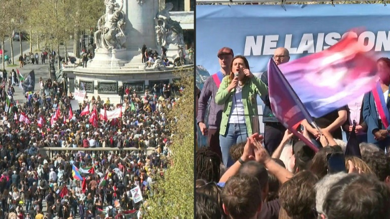 A République, des militants de gauche contre le RN et pour 