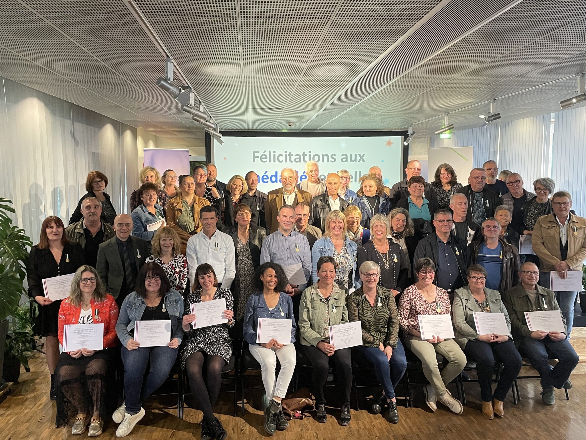 Le Département de la Meuse célèbre ses agents retraités et médaillés