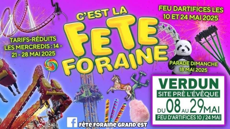 La Fête foraine fera son grand retour à Verdun