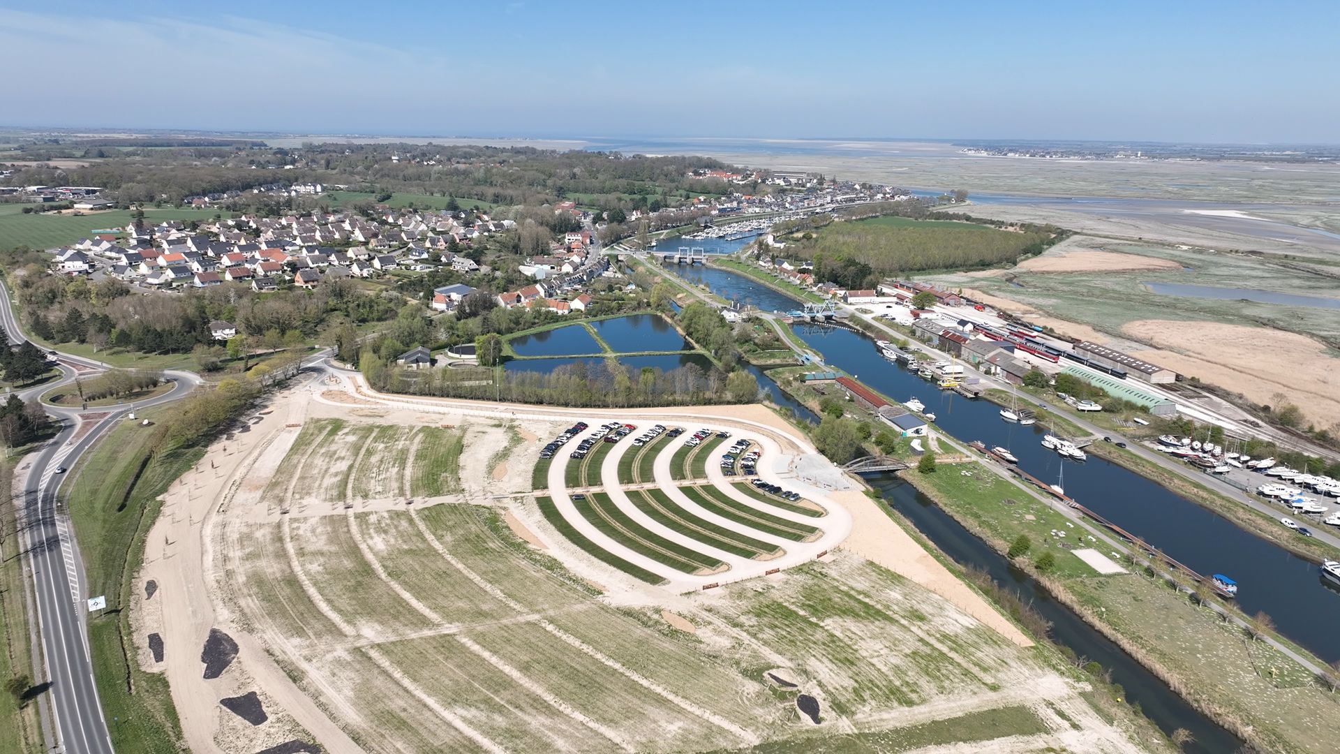 Une aire naturelle de stationnement à Saint-Valery-sur-Somme