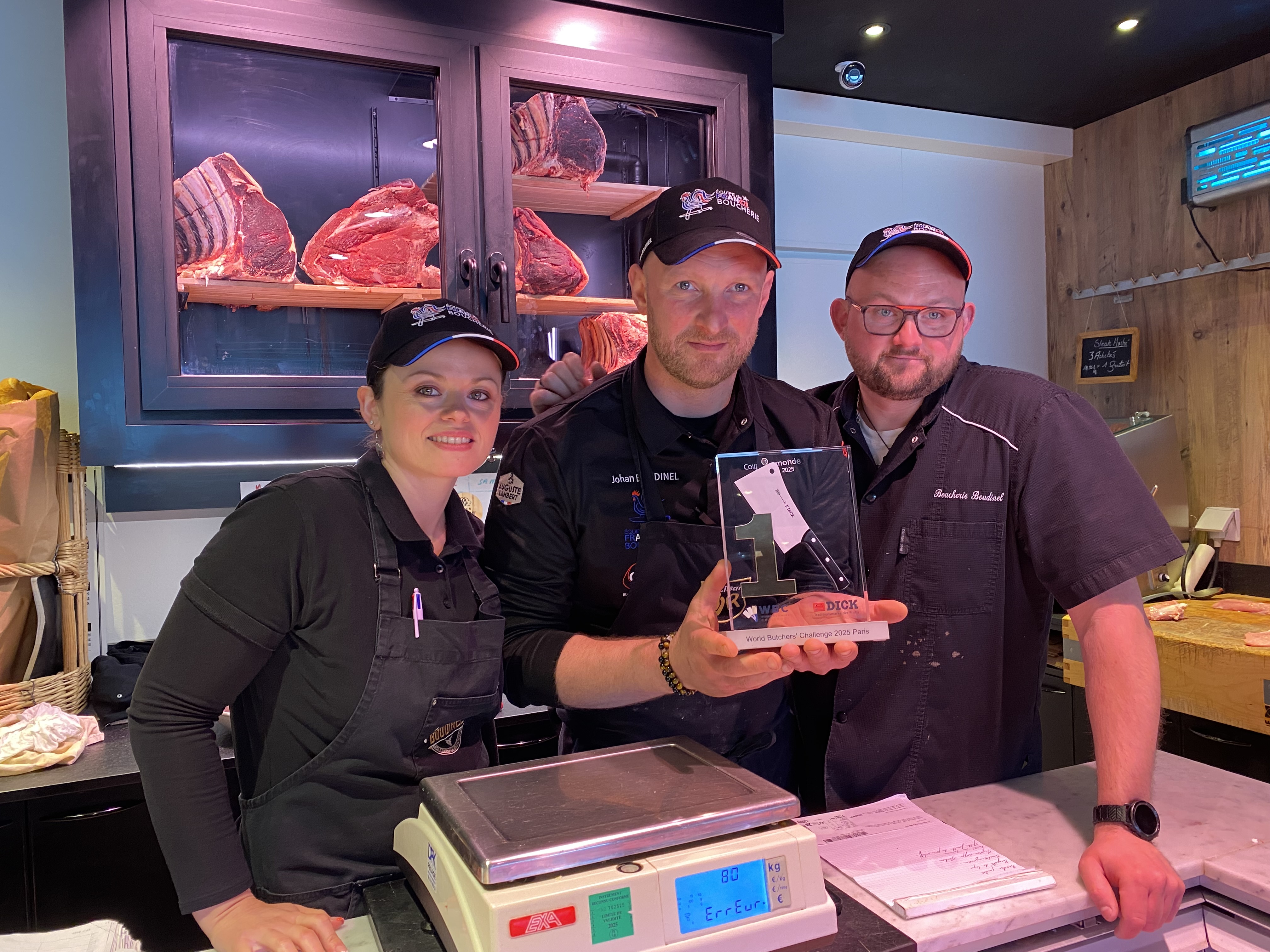 Le boucher d'Arrest champion du monde de boucherie