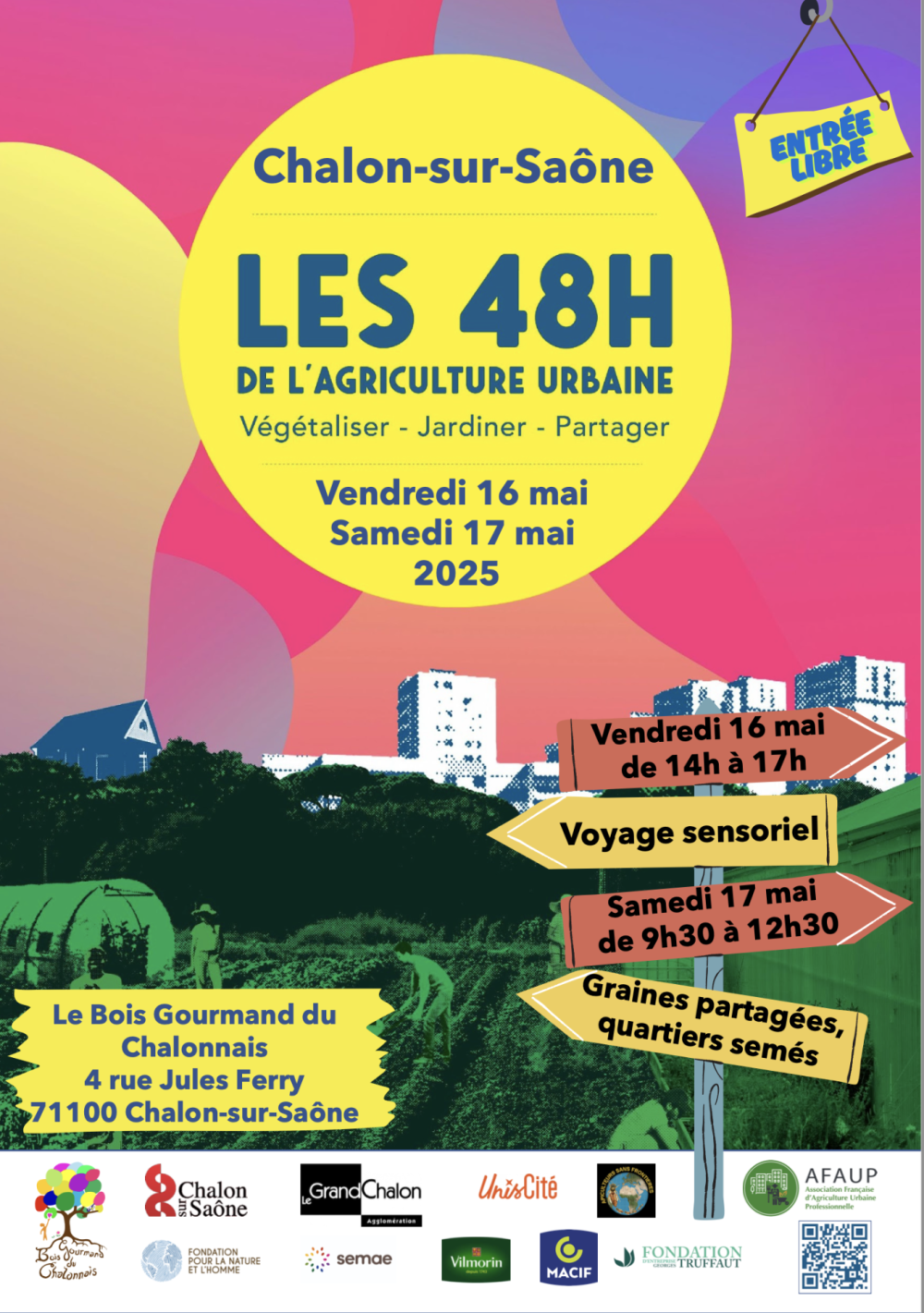 Chalon-sur-Saône : les 48h de l’Agriculture Urbaine au Bois Gourmand