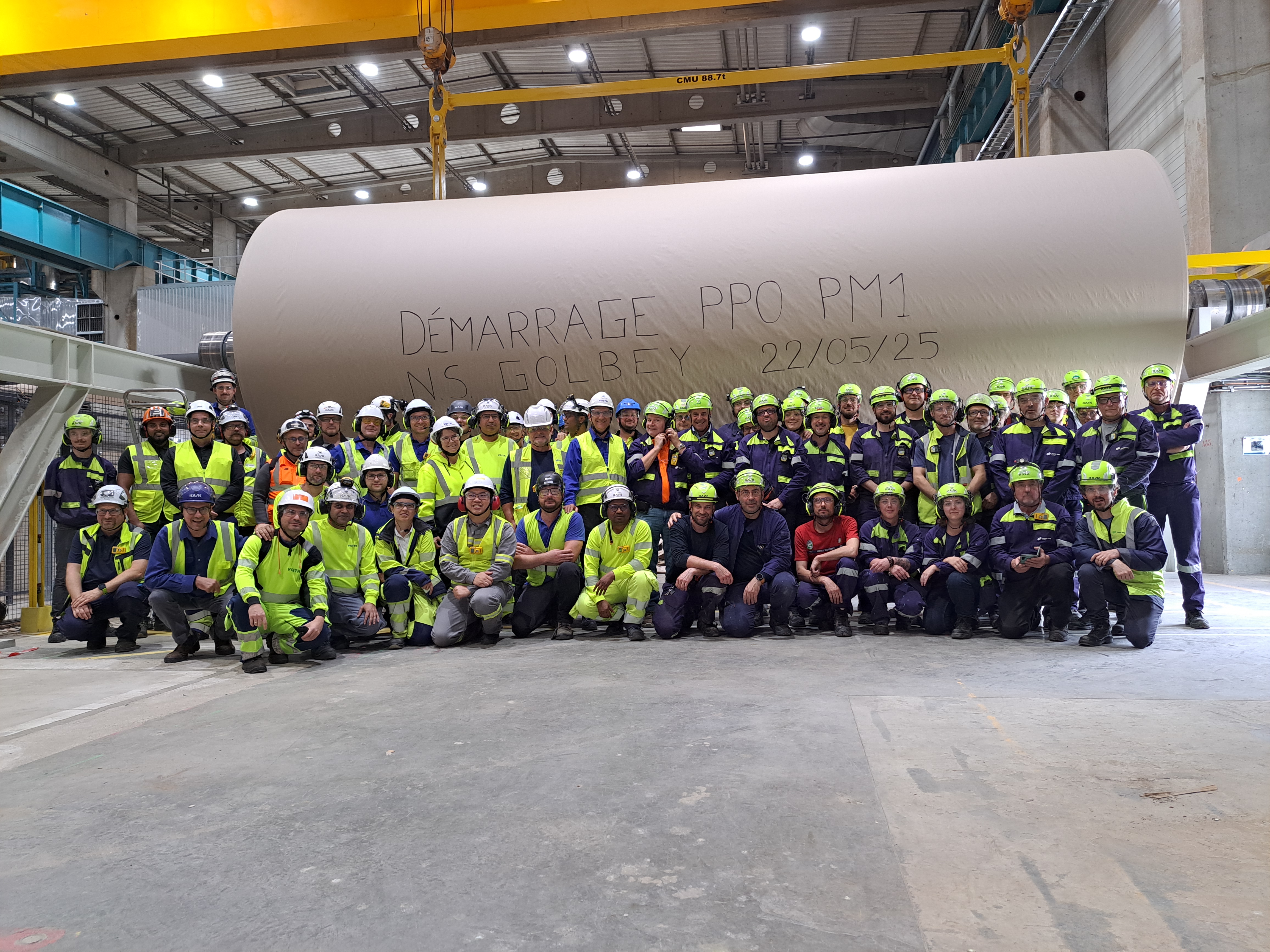 Norske Skog Golbey lance sa première bobine d’emballage