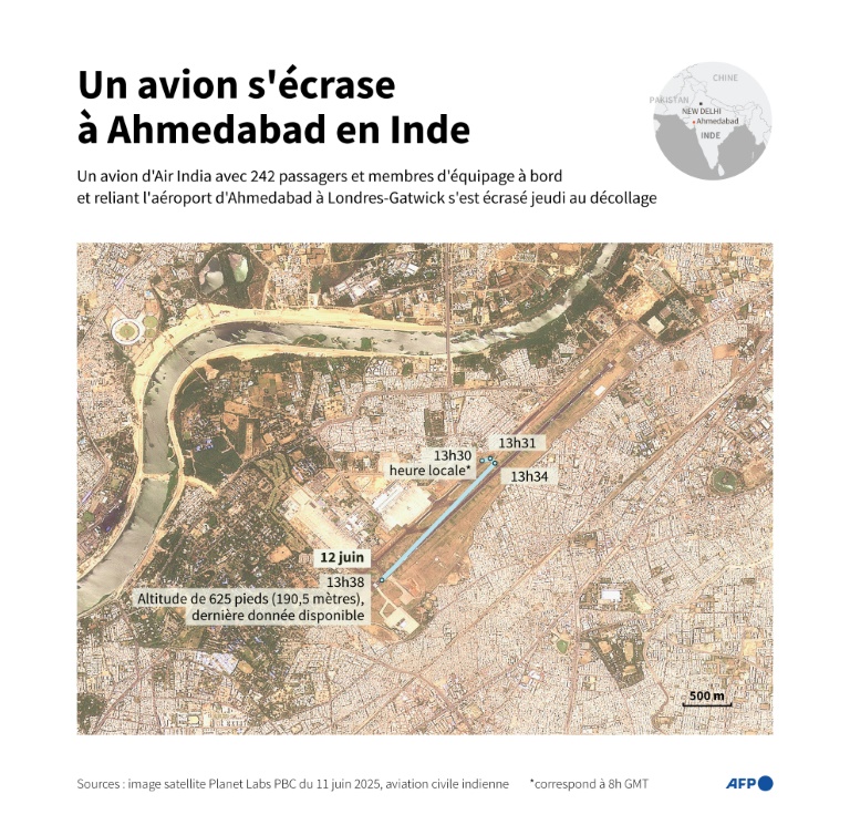 Crash du Boeing 787 d'Air India: une des boîtes noires retrouvée