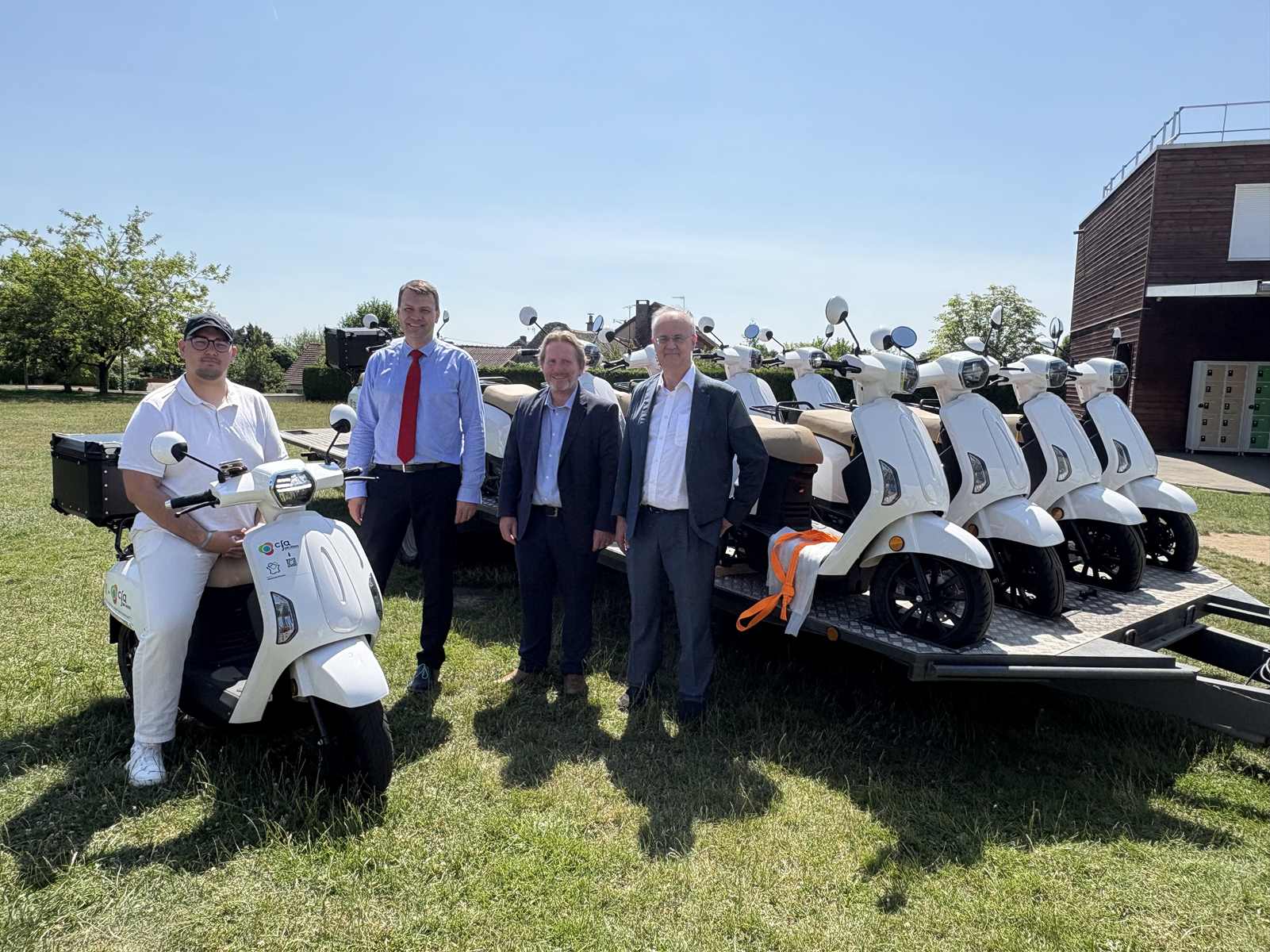 Des scooters électriques pour les apprentis du CFA Jean Bosco
