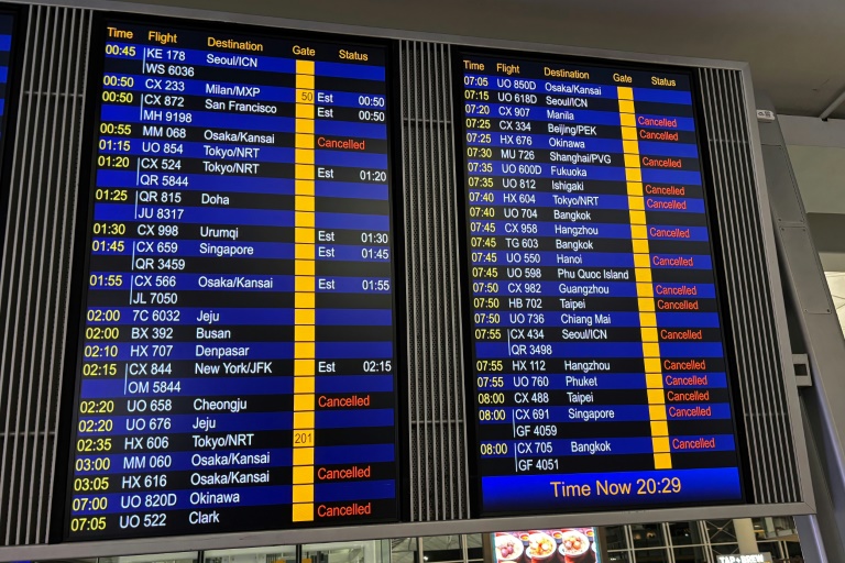 Le typhon Wipha passe près de Hong Kong, frappé par des vents puissants et de fortes pluies