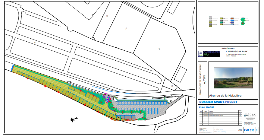 Autun : lancement des travaux de la nouvelle aire Camping Car Park 