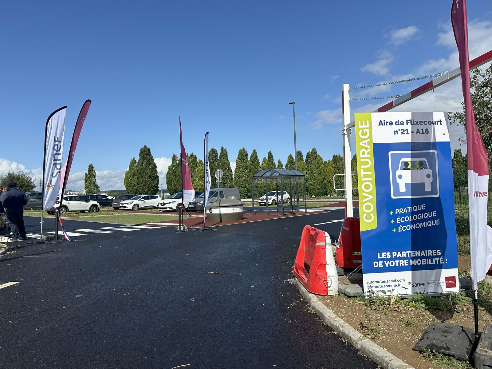 Une nouvelle aire de covoiturage sur l'A16 à Flixecourt