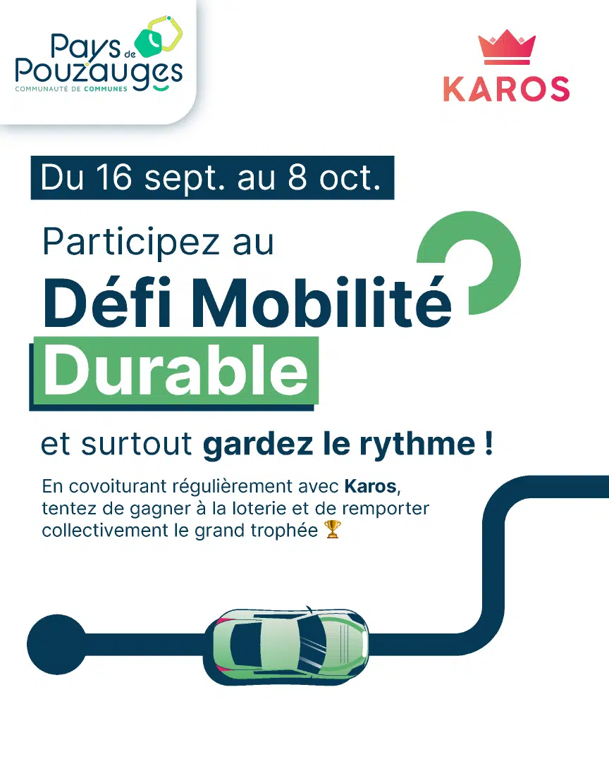 Meuse Grand Sud participe au Défi Mobilité Durable en partenariat avec Karos