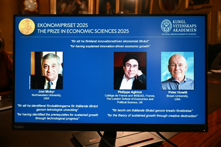 Le Nobel d'économie décerné à un trio pour des travaux sur la croissance et l'innovation