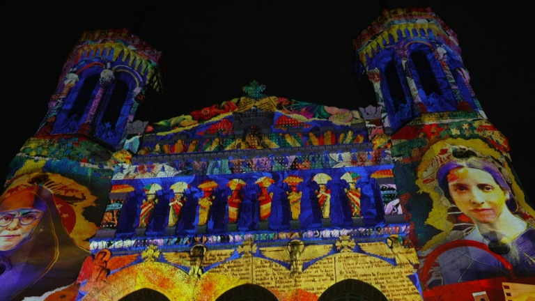 La ville de Lyon s'illumine pour la Fête des Lumières