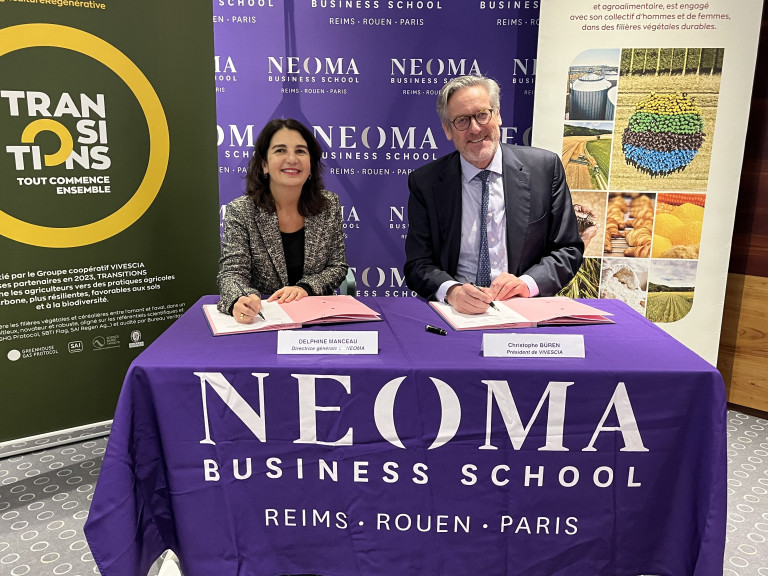  Vivescia et Neoma Business school s'unissent pour l'innovation agricole durable