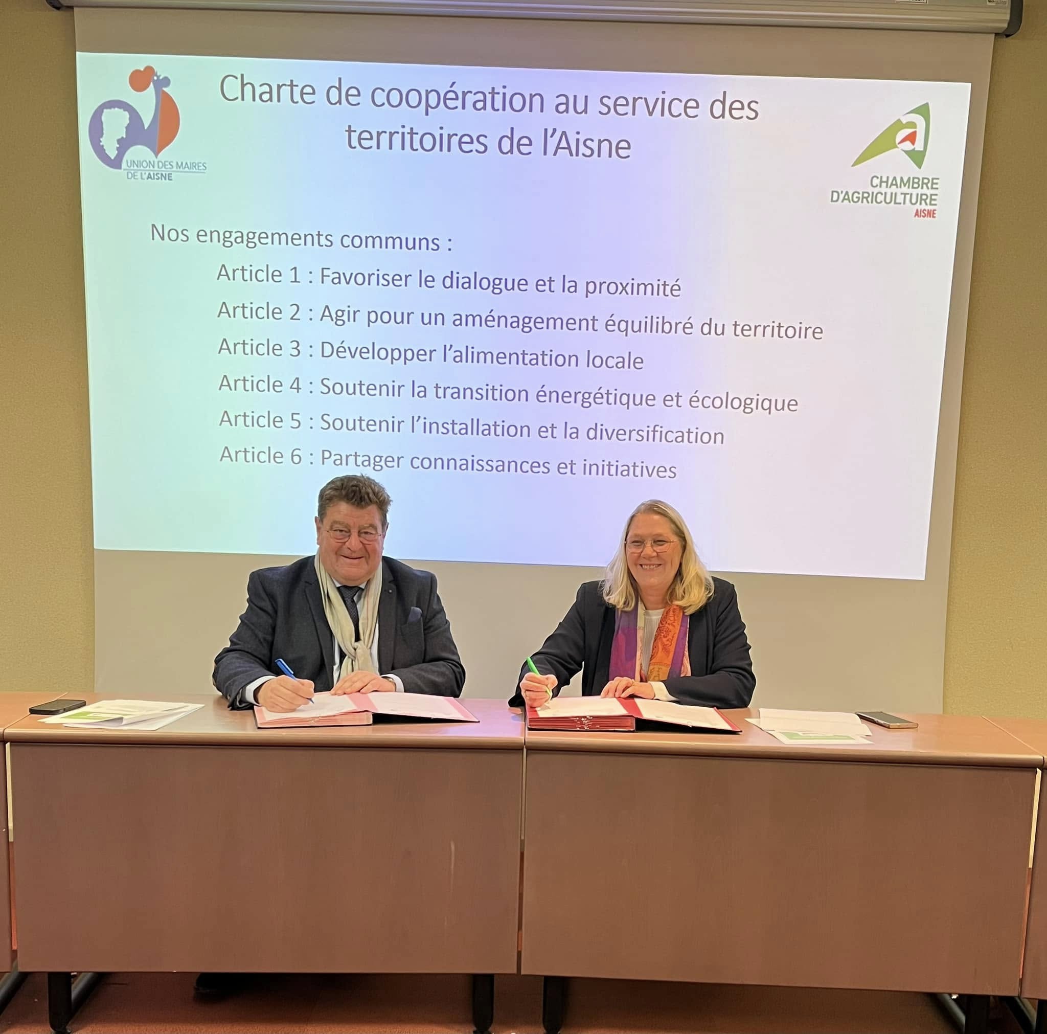 Aisne : La chambre d'agriculture et l'Union des maires deviennent partenaires