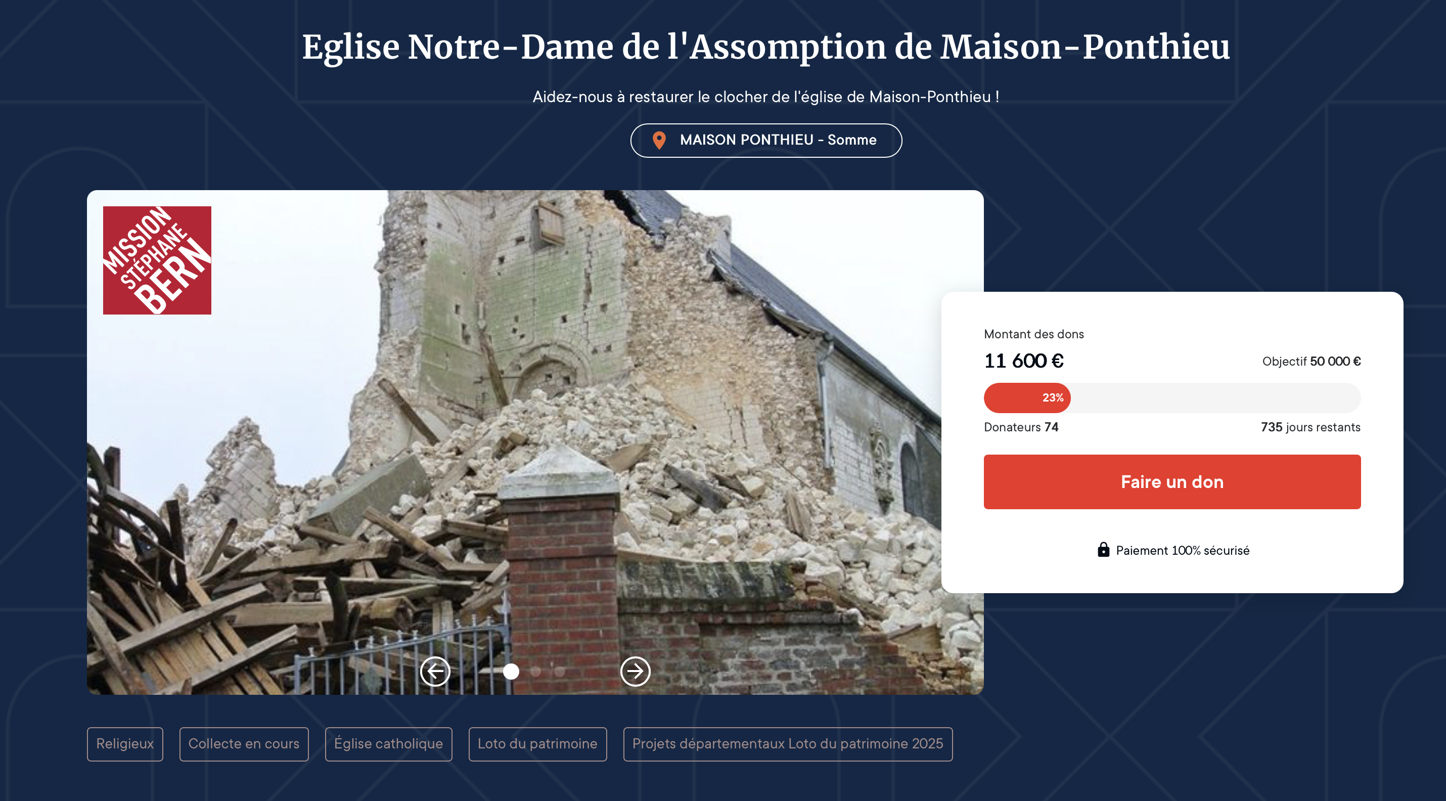 300 000 euros pour l’église de Maison-Ponthieu en baie de Somme