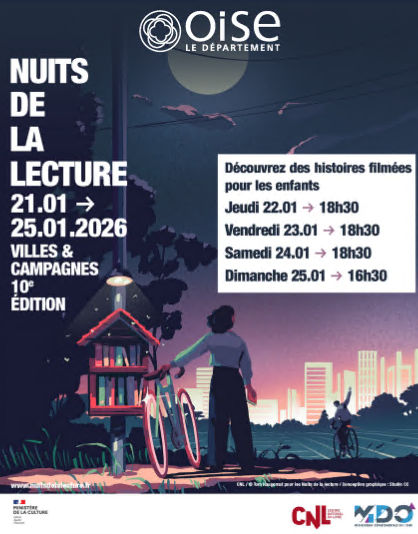 Oise : Les Nuits de la lecture 2026