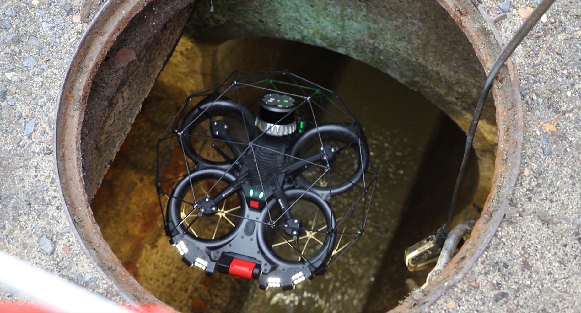 Chaunois : L'inspection des réseaux d’assainissement réalisée grâce à un drone