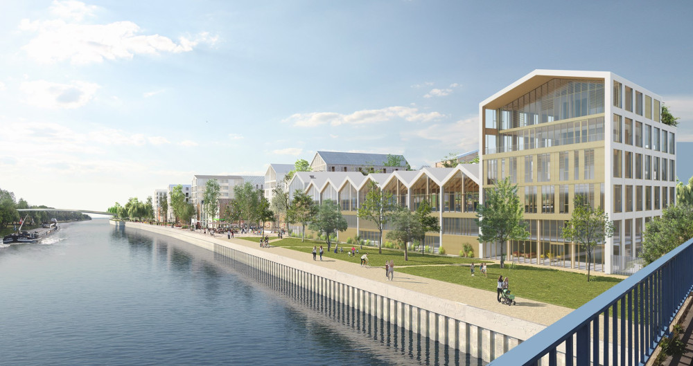 Visite du nouveau siège de Dalkia au Quai 22 à Saint-André-lez-Lille