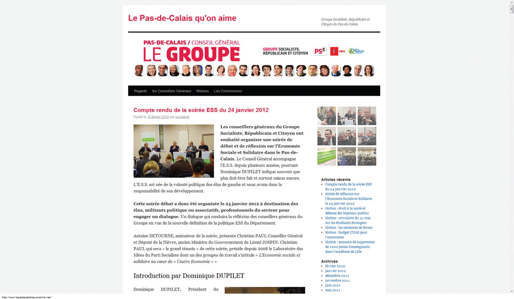 Faire du Pas-de-Calaisun “laboratoire d’actions”