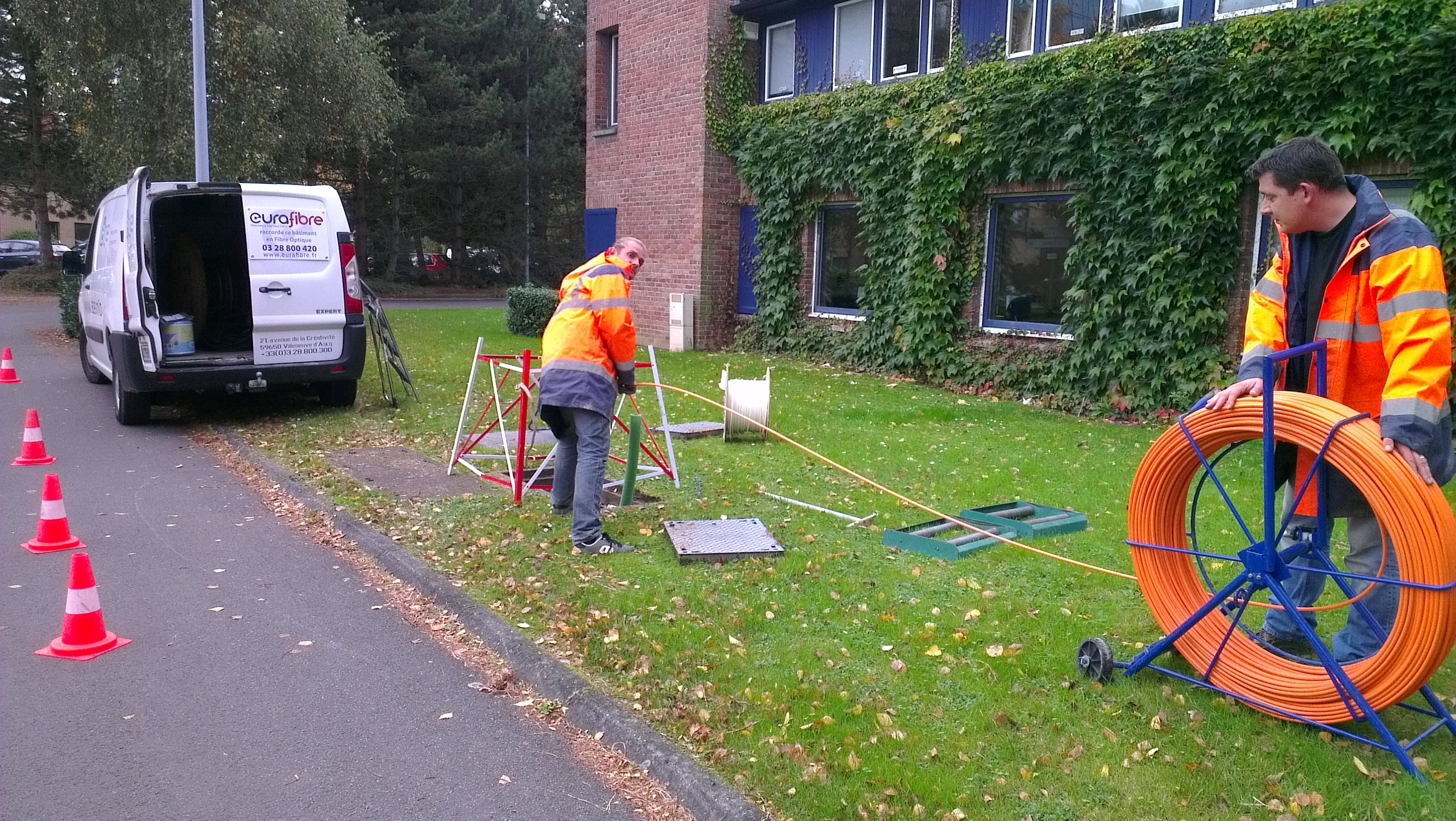 Eurafibre dérive sur Lille la fibre optique Paris-Amsterdam 