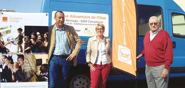 La fondation Orange au service de la Banque alimentaire de Compiègne
