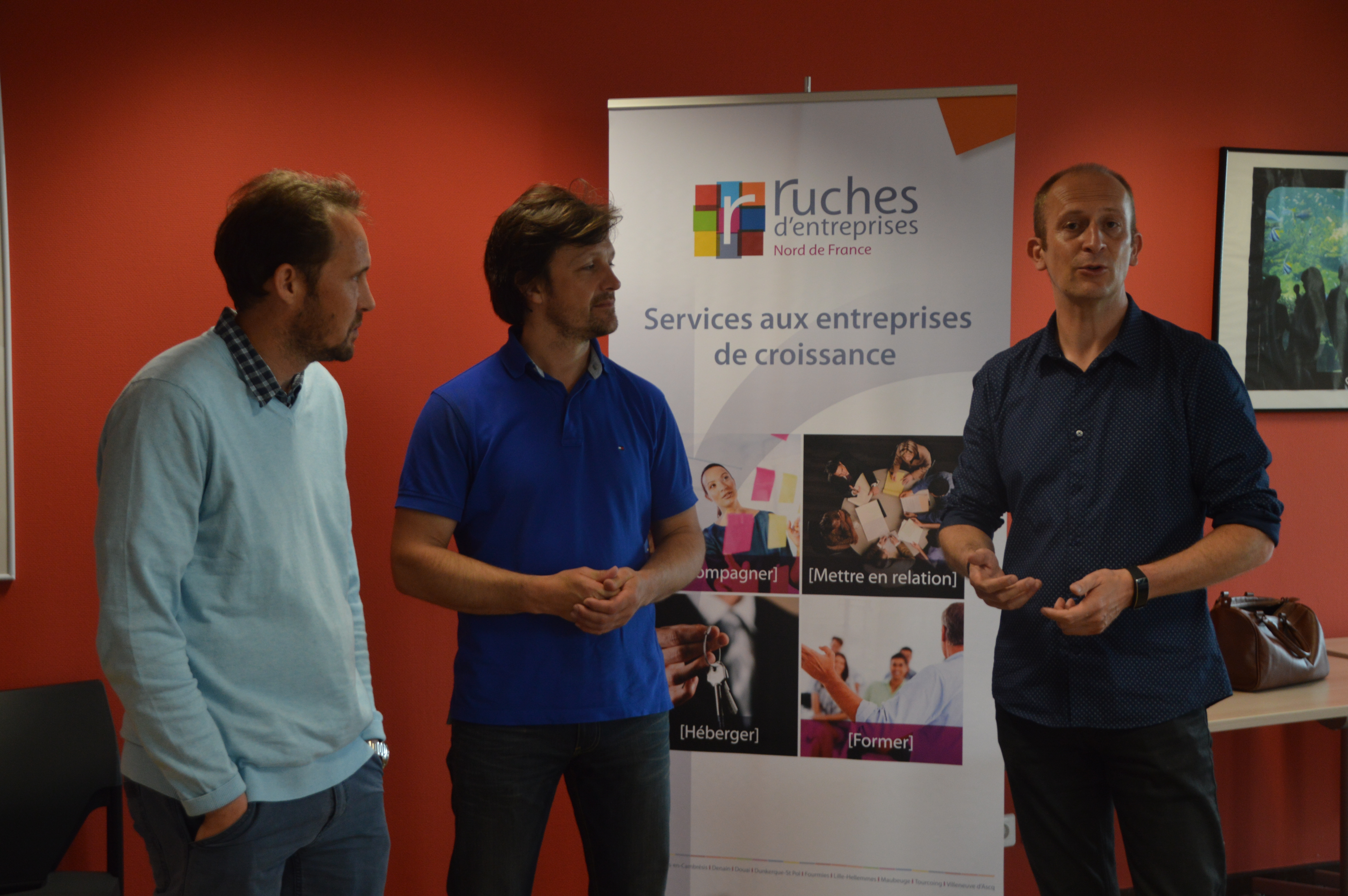 Trois nouvelles entreprises à la ruche d'Armentières