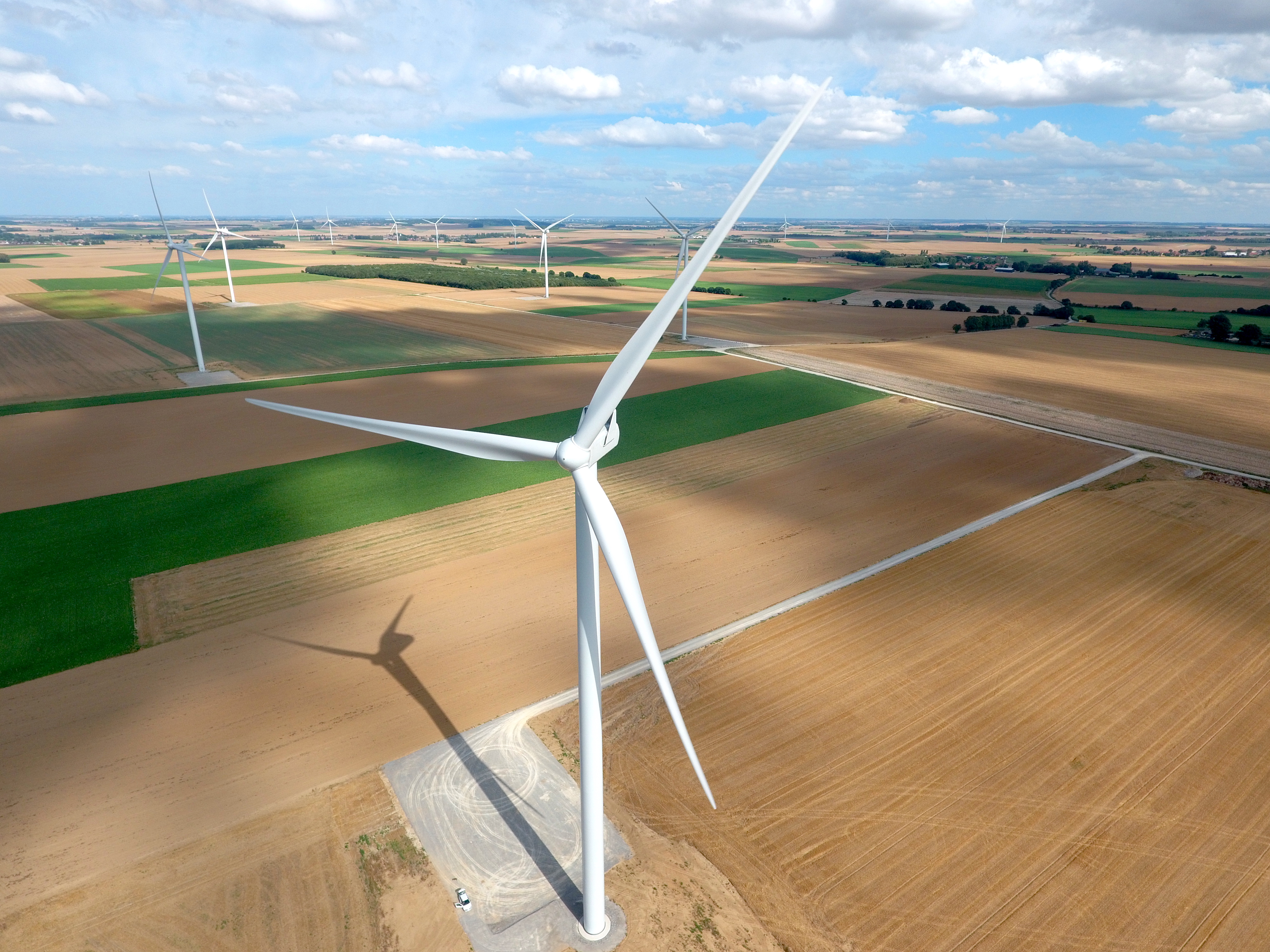 Trois parcs et quinze turbines en tout