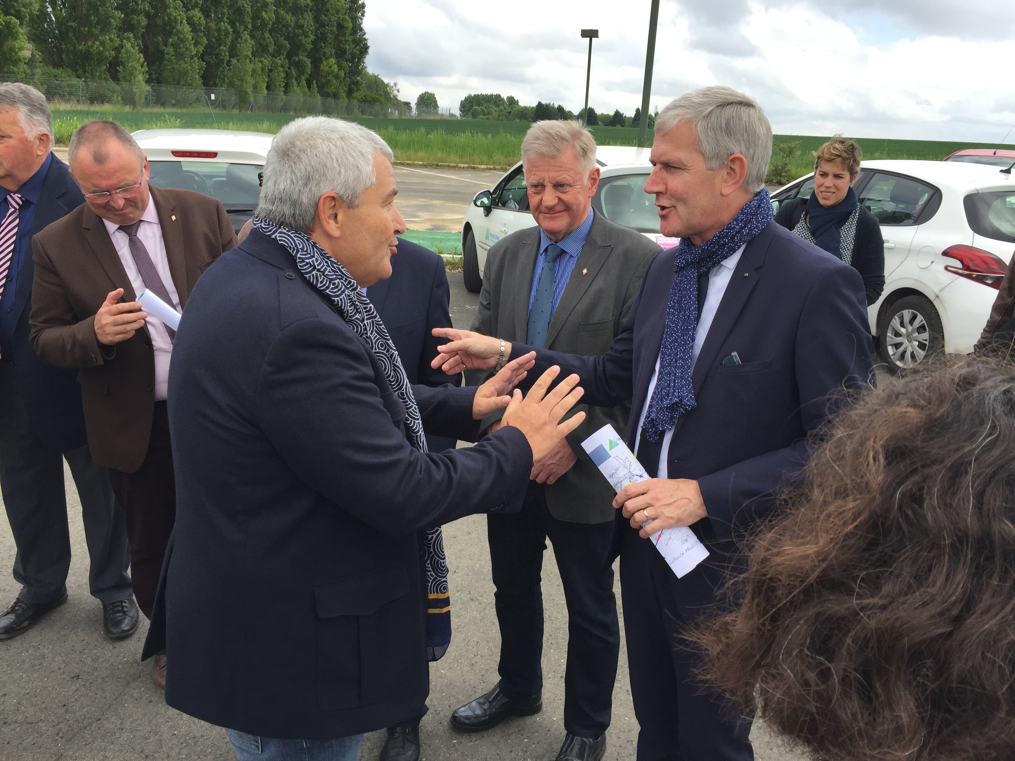 Visite du site de l’ex-base aérienne 103 à Épinoy