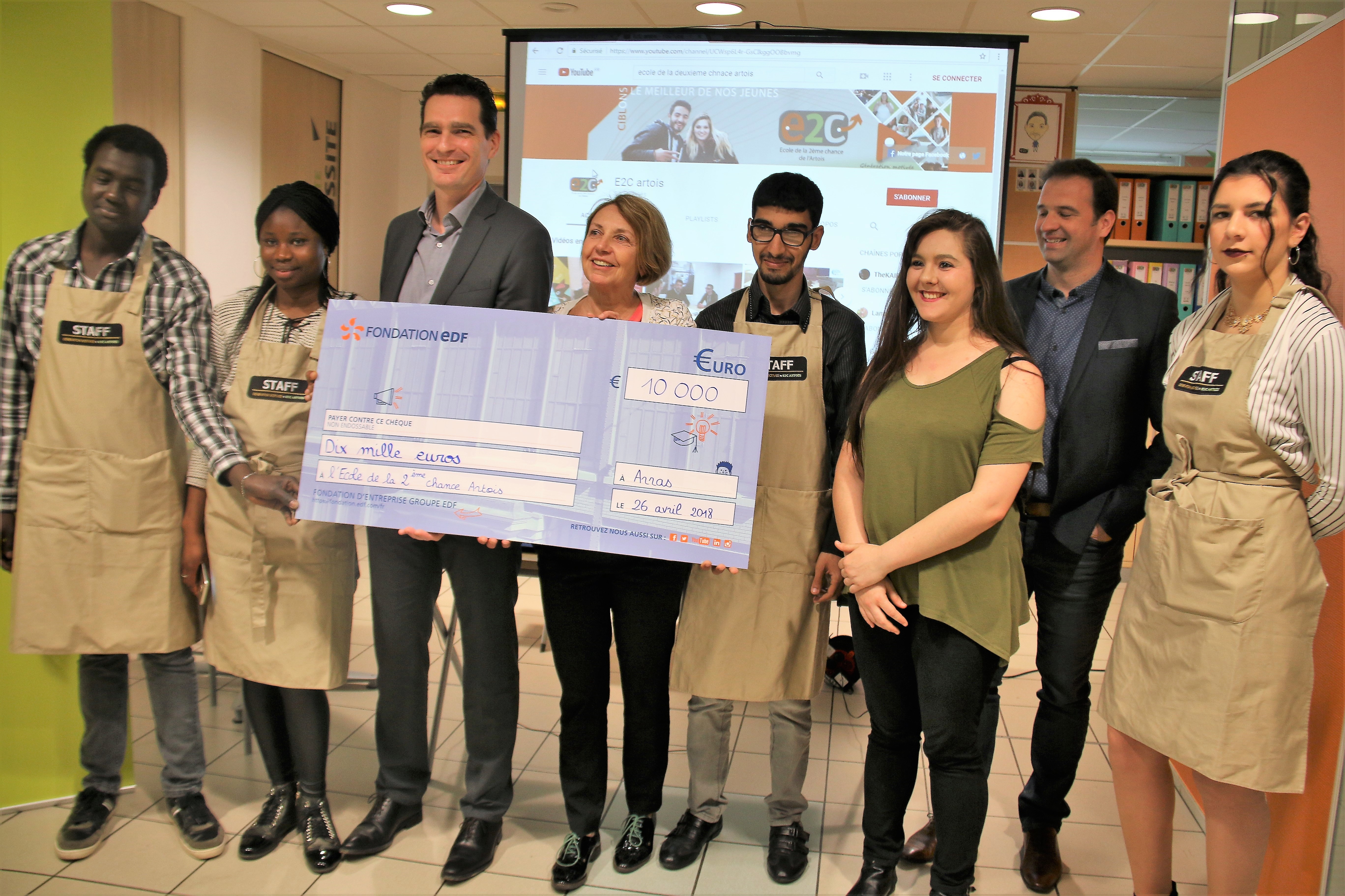 L’École de la 2e chance de l’Artois reçoit une dotation