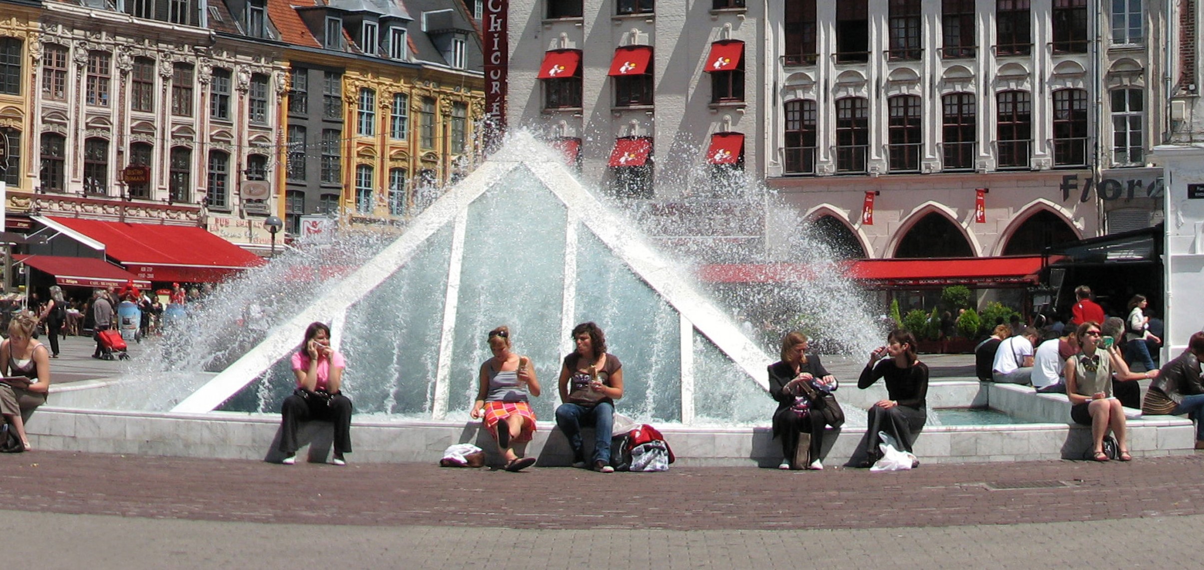 La région au pied du podium