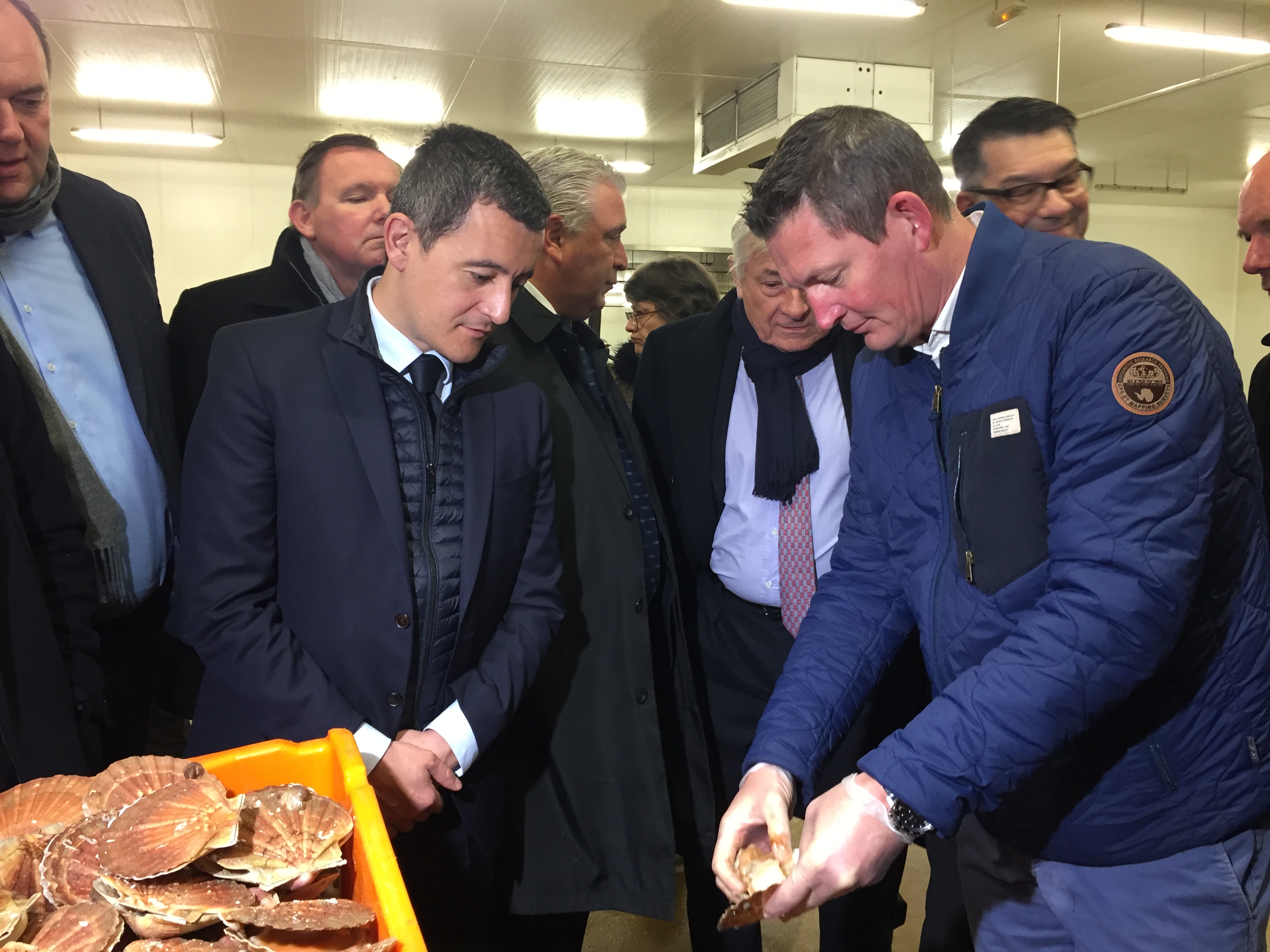 Gérald Darmanin en visite à Boulogne-sur-Mer