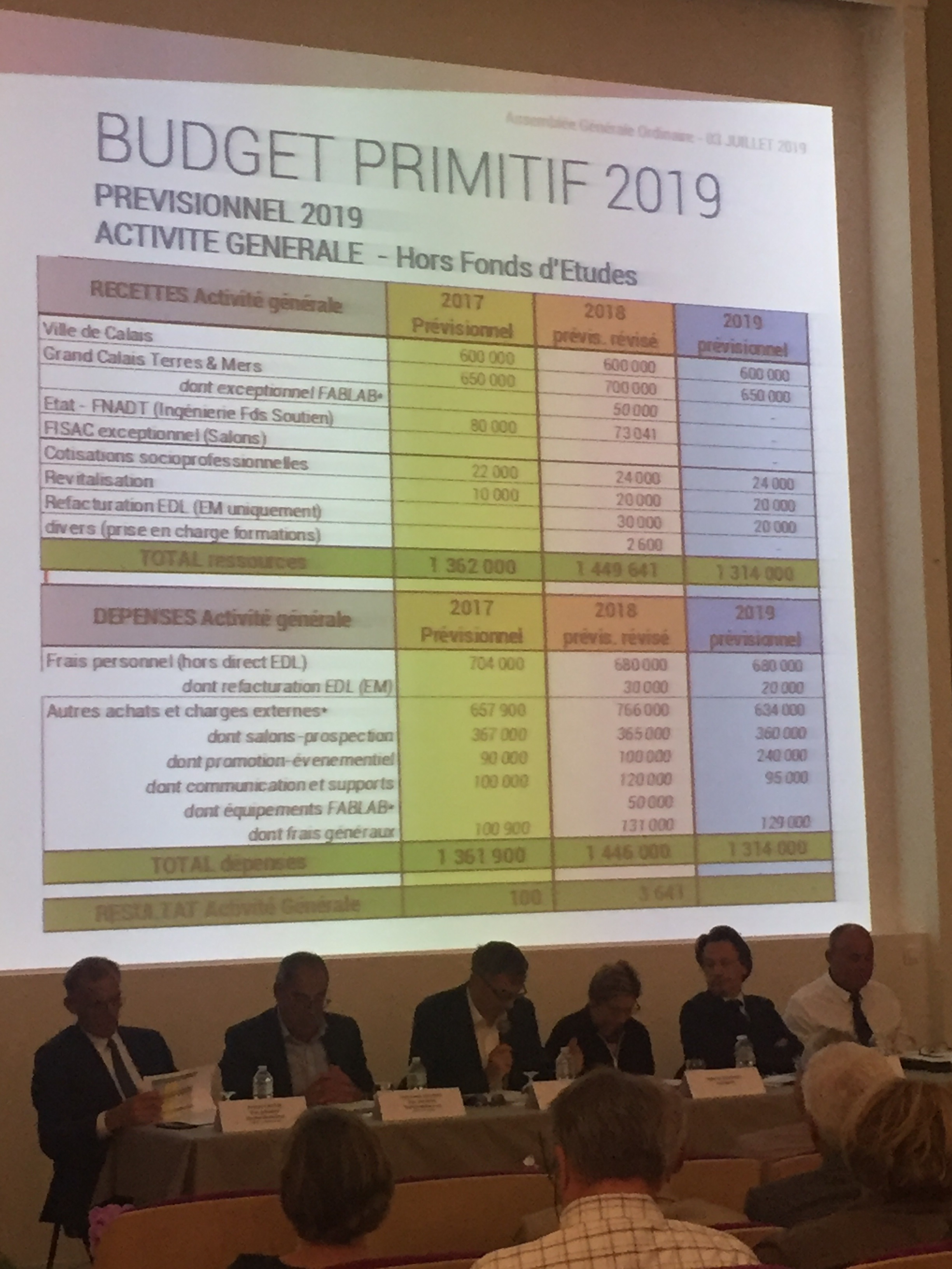 Assemblée générale de Calais promotion