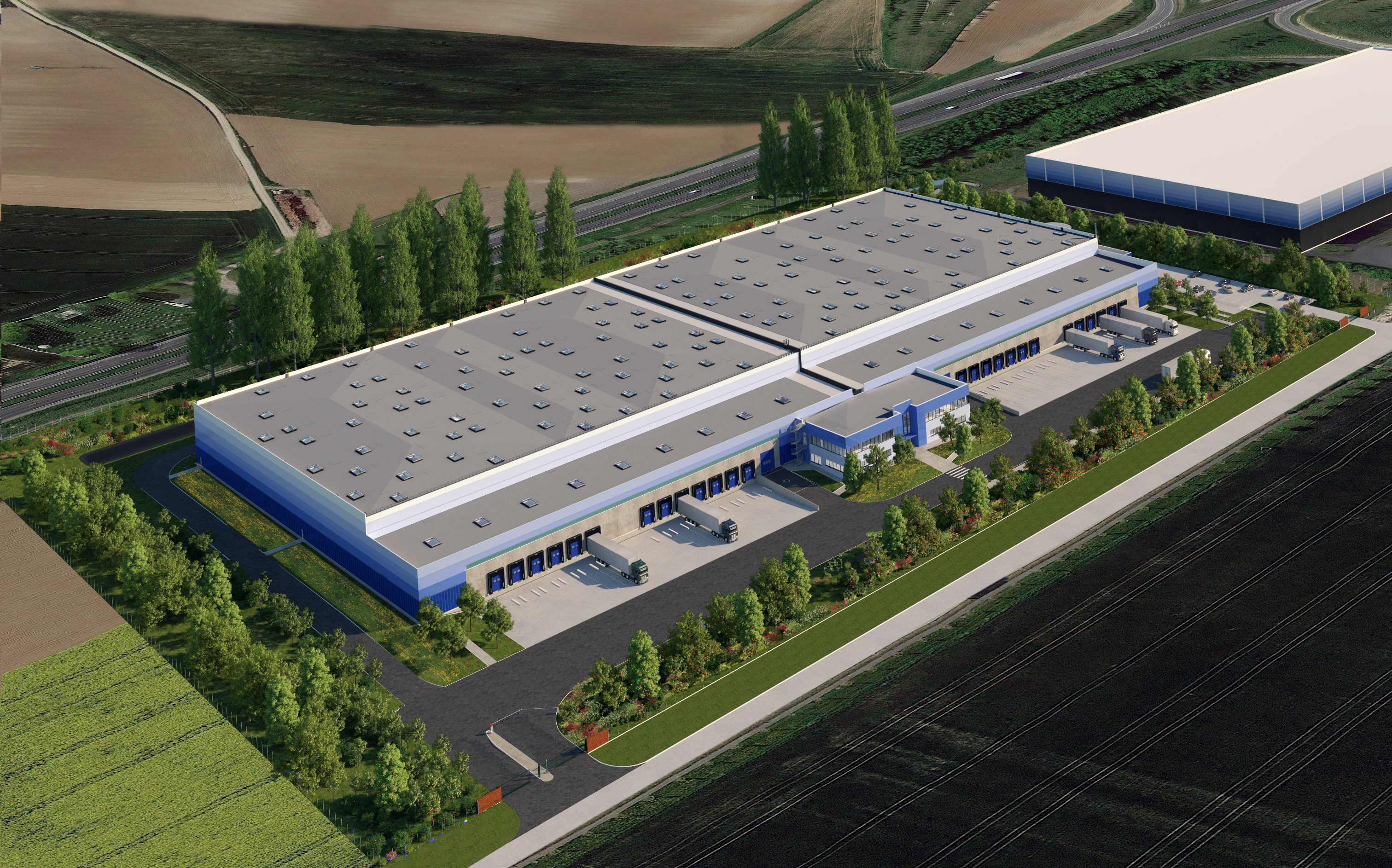 Un nouvel entrepôt en blanc de 25 000 m2