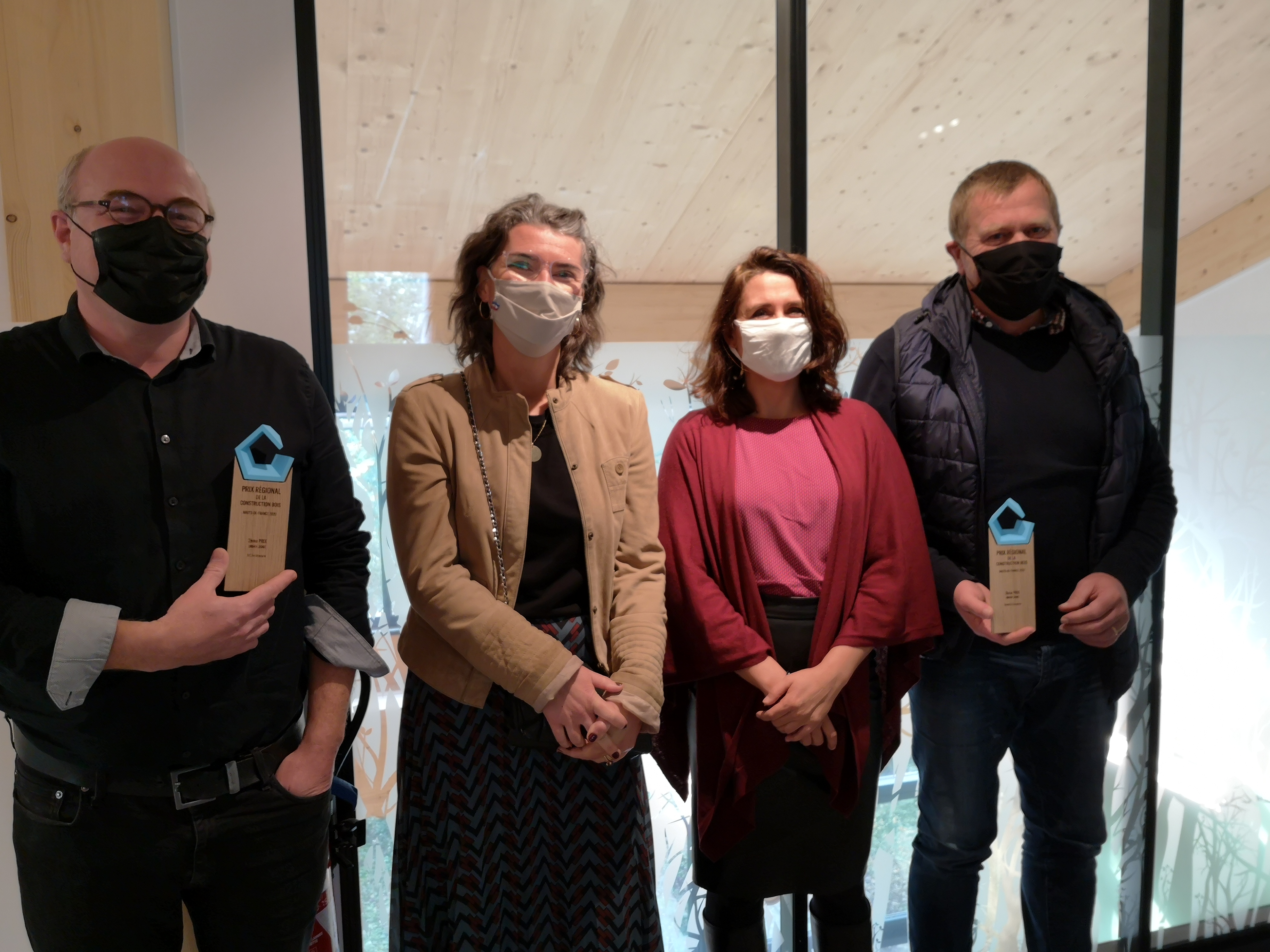 Quatre prix remis aux professionnels de la construction bois