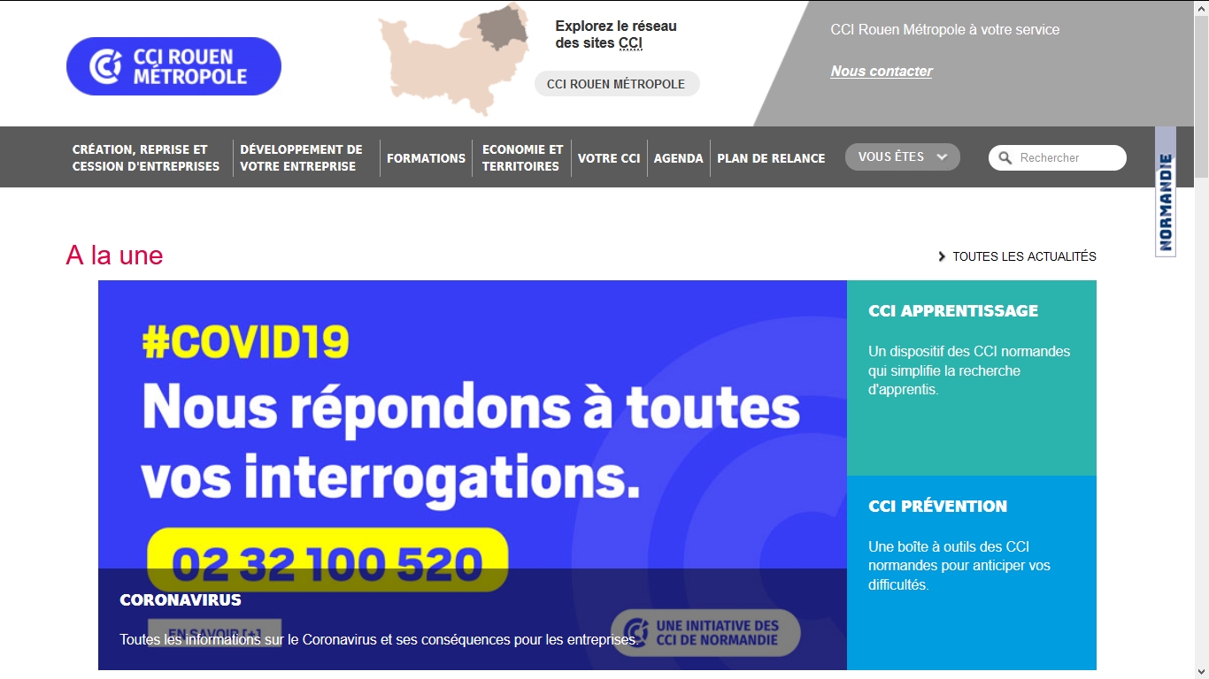 Les CCI en soutien aux commerces normand