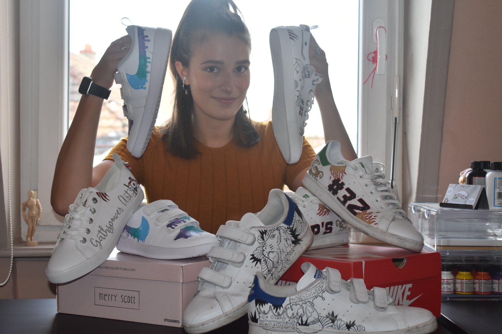 « Gathspower Art » commercialise des baskets personnalisées