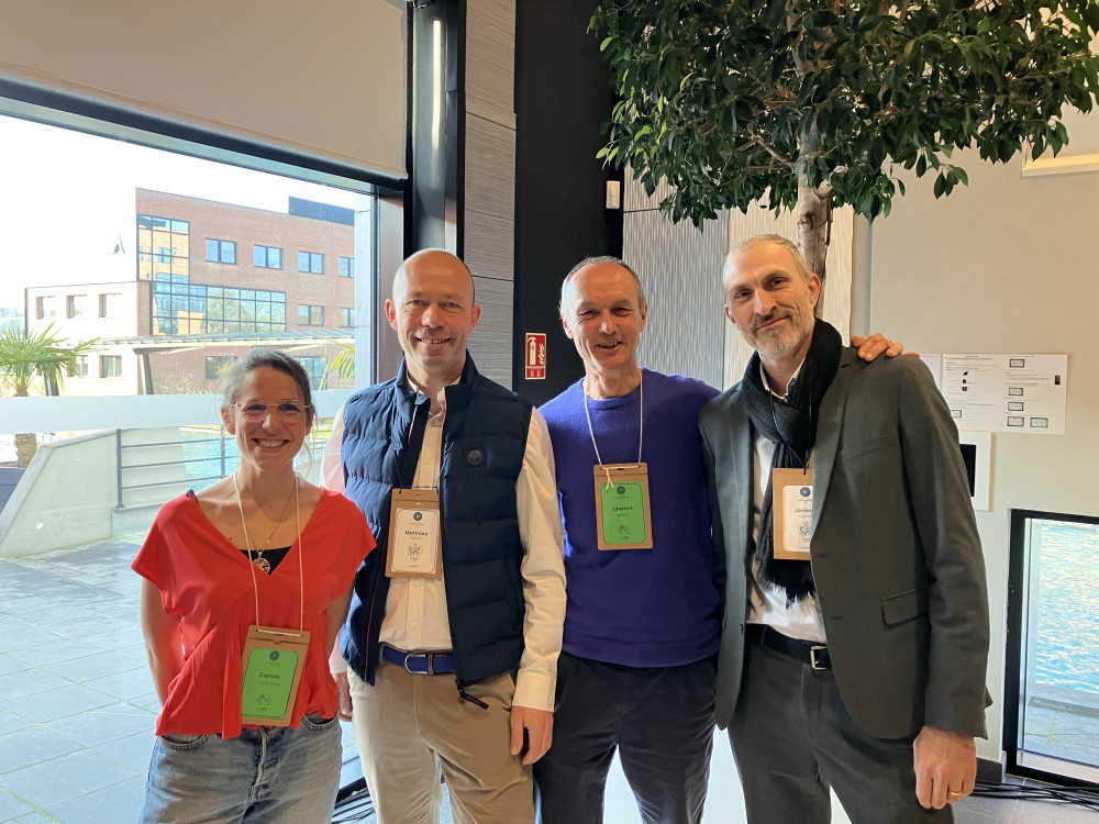 Carole Joveniaux CEC, Matthieu Ramery président du groupe Ramery, Laurent Motte CEC et Jérôme Boudier DG du groupe Ramery Crédit Anne Henry Gazette du Nord-Pas-de-Calais