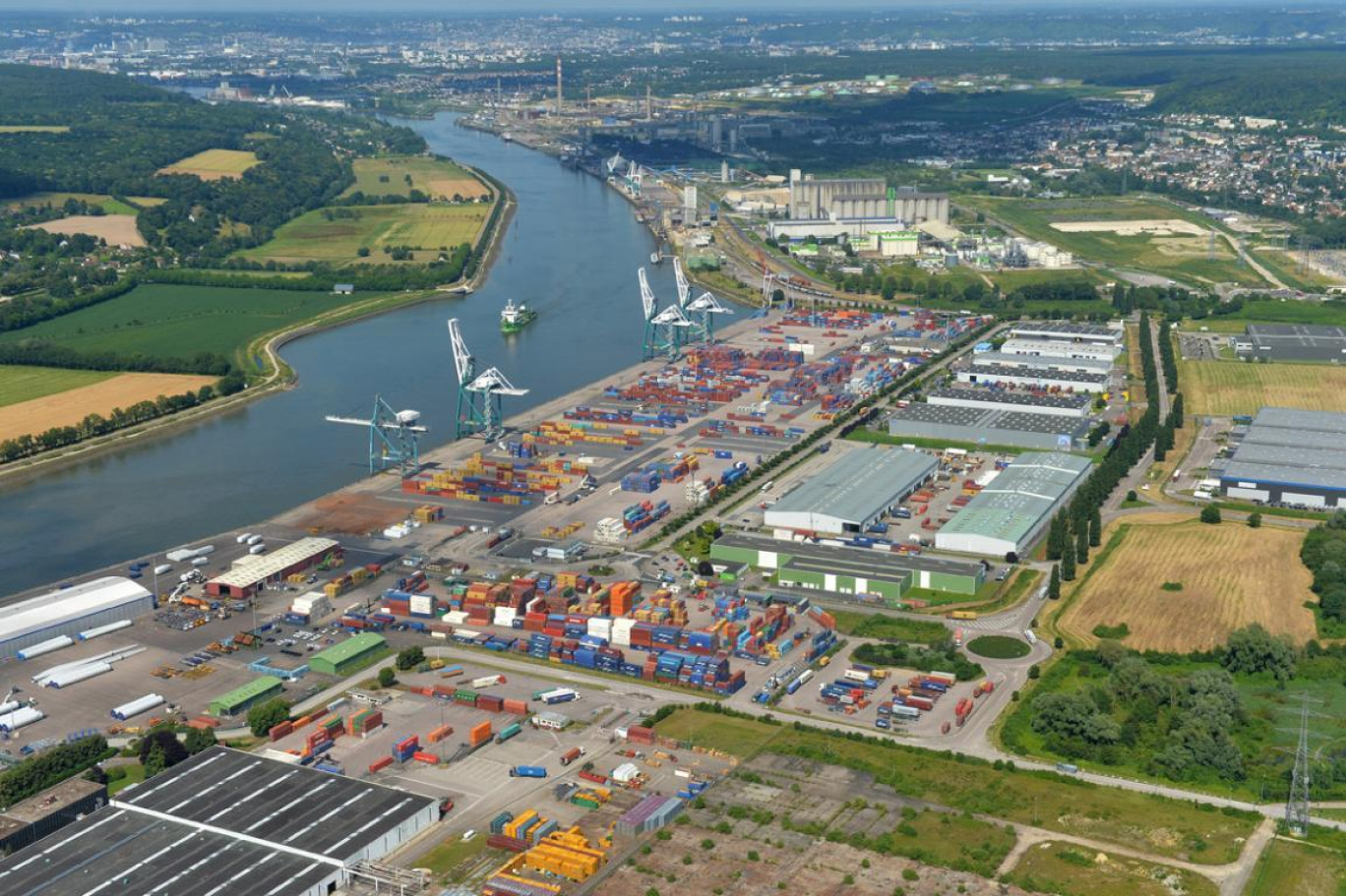 Port Autonome Rouen: Plan Du Port De Rouen – ALIS