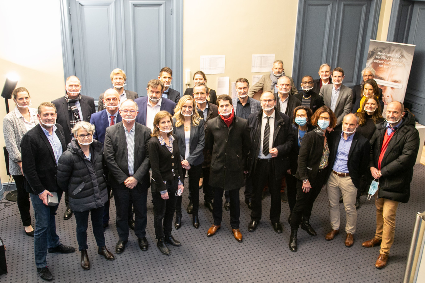 Les membres du bureau.