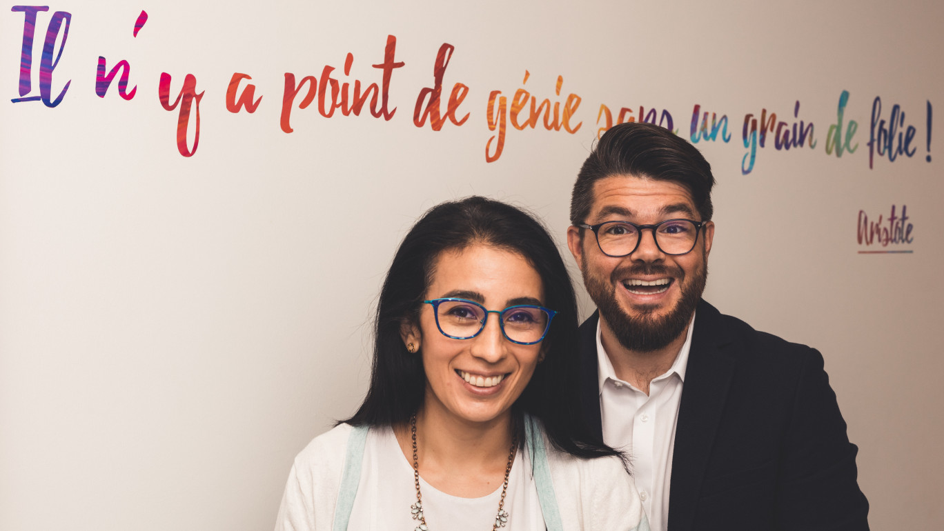 Catalina Duran Garzon et Rodrigue Lathière à la tête de BeingYou. (Crédit photo: Anne D. Lefèvre)