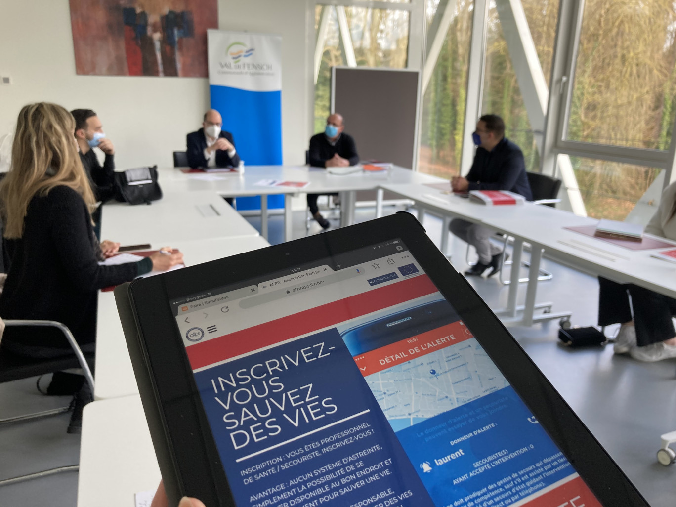 La coopération entre l'intercommunalité du Val de Fensch et l'association des Premiers Répondants est un acte fort sur ce territoire. (c) CAVF.