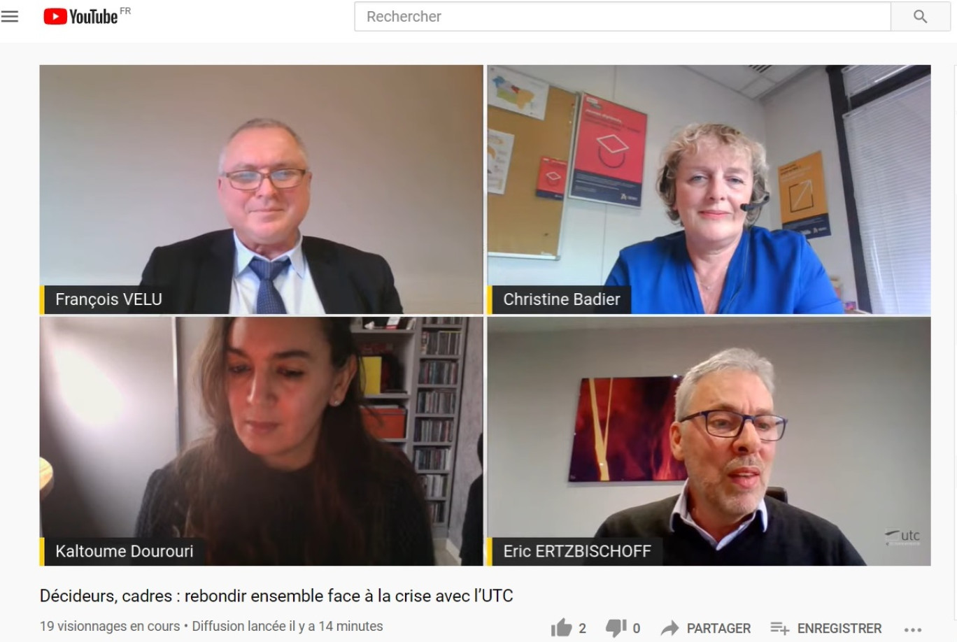 La conférence en direct du 8e salon Rebond Cadres.