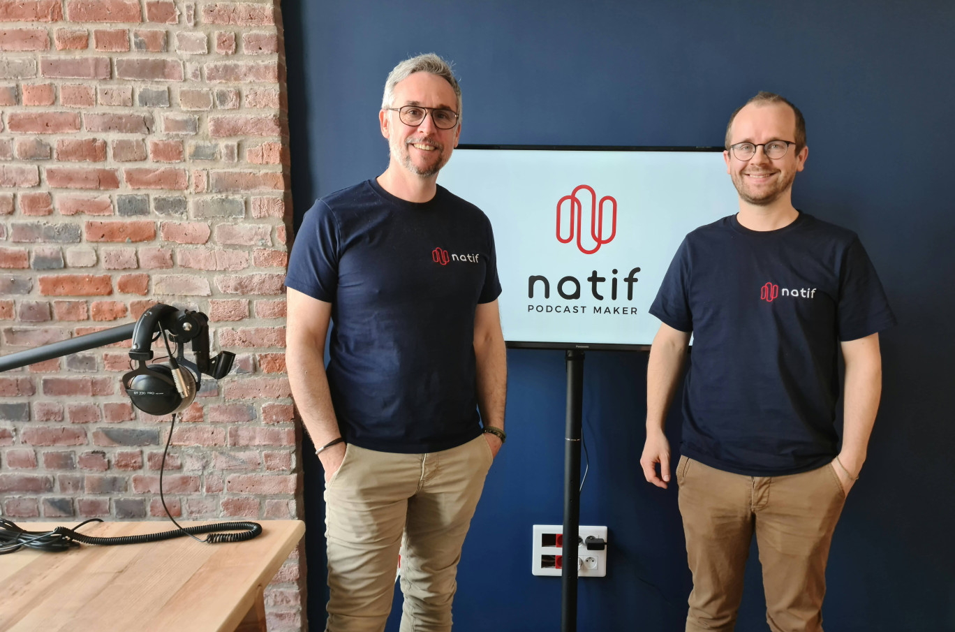 Laurent Stock et Thomas Rouvillain, cofondateurs de Natif Podcast.
