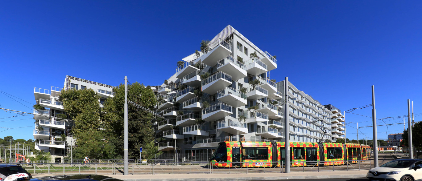 Quartier Prado-Concorde situé dans la Métropole de Montpellier, entièrement aménagé et réalisé par GGL. (Architecte urbaniste coordinateur : Valode & Pistre)