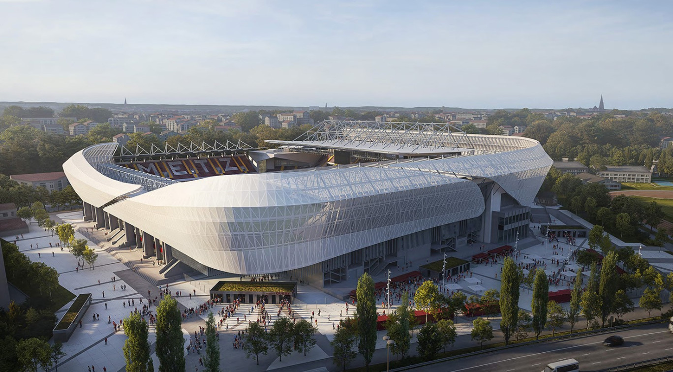 Le futur stade du FC Metz. (c) Moreno et FC Metz Stadium.