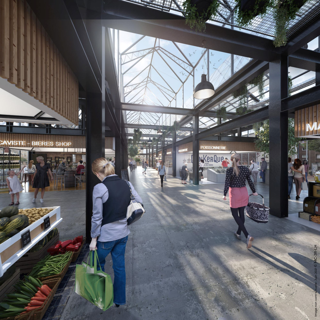 La nouvelle halle alimentaire de Dunkerque devrait voir le jour à l'horizon 2025 en plein centre-ville.