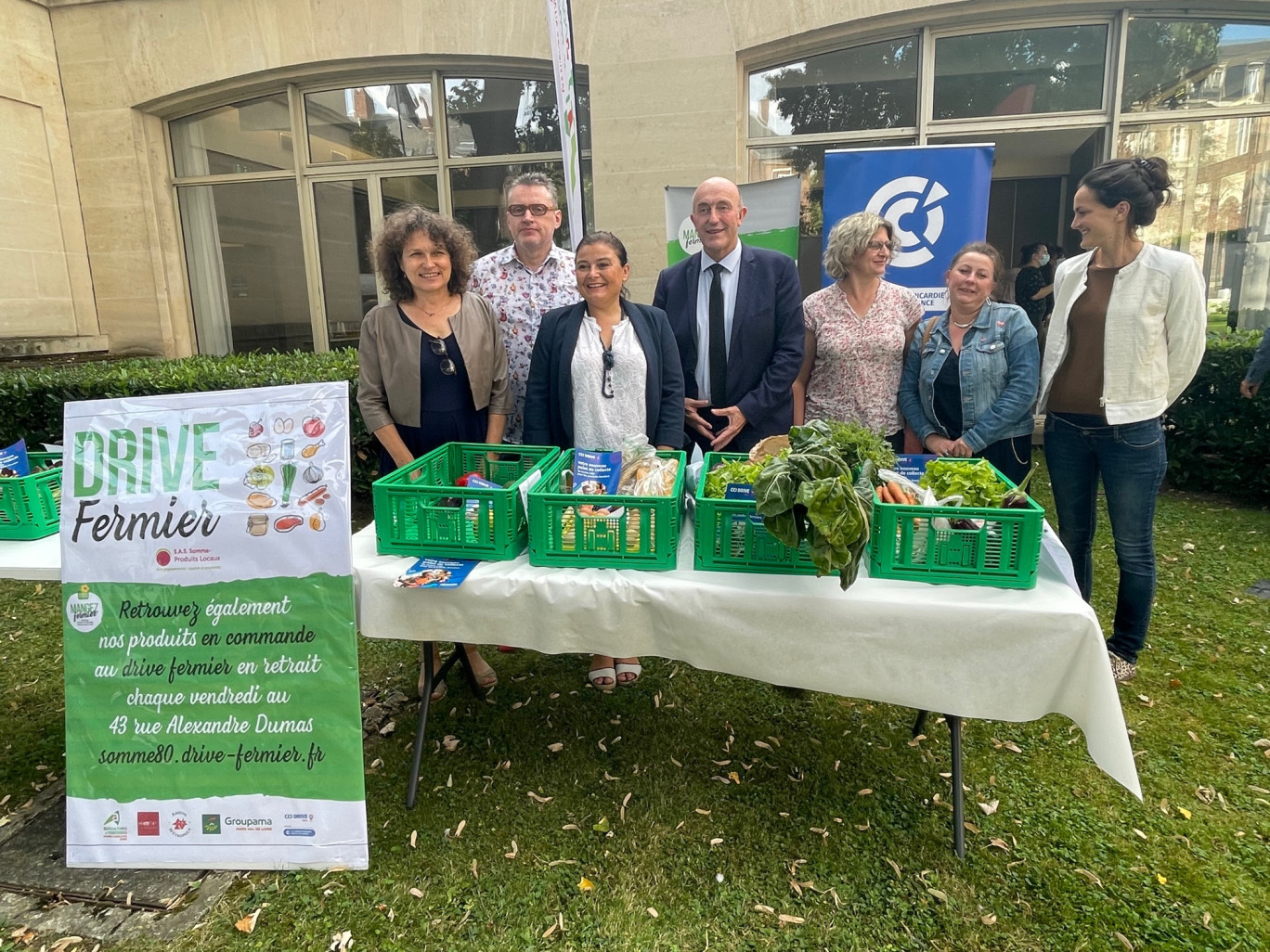 Lancement du CCI Drive en partenariat avec la Chambre d'agriculture de la Somme, le Conseil départemental et la SAS Drive Fermier.